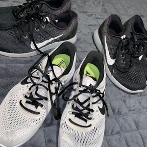 Bundle of Nike running shoes